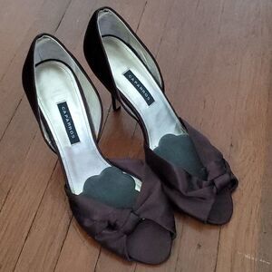 Caparros Brown Satin Heels